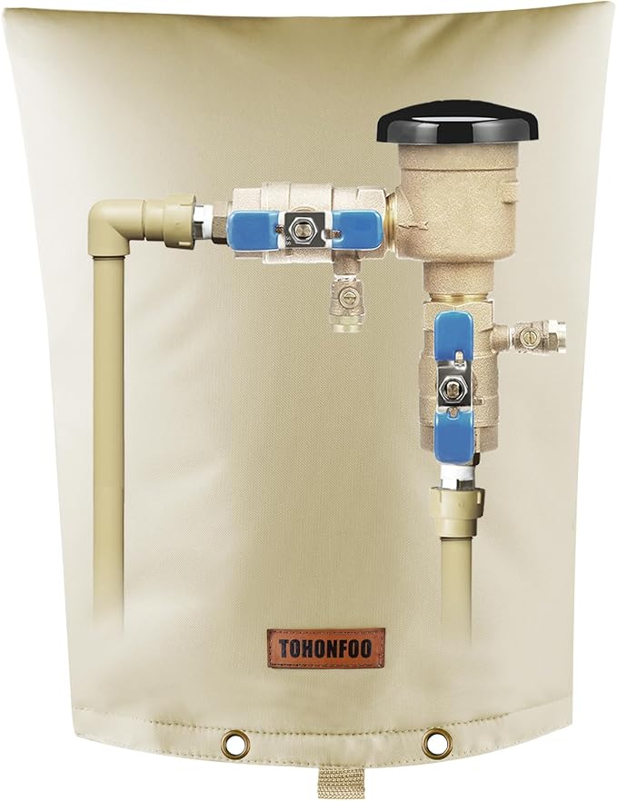 TOHONFOO Backflow Preventer Pipe Insulation Cover by TOHONFOO
