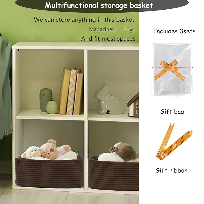 COMFY-HOMI 13" x 8.5" x 5.1" Storage Baskets - Image 4