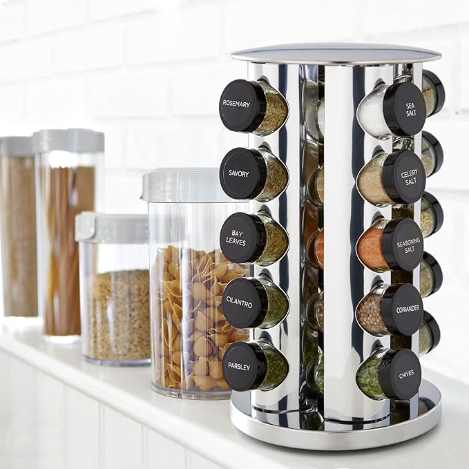 Kamenstein 20 Jar Revolving Countertop Spice Rack - Image 5