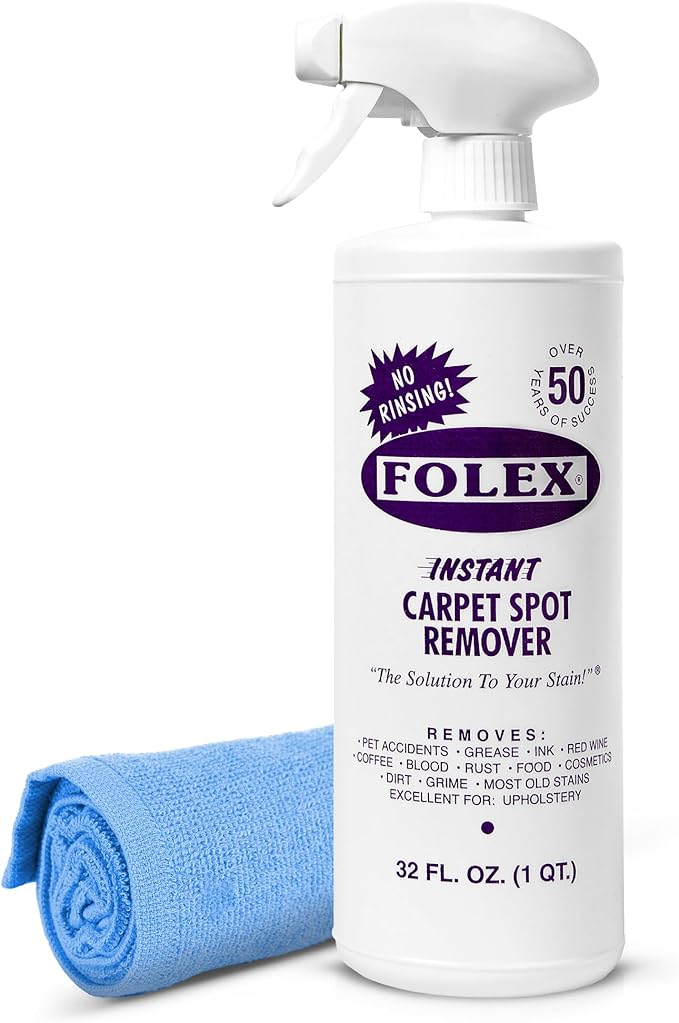 FOLEX Instant Carpet Spot Remover 32 oz – Powerful Stain Remover by FOLEX