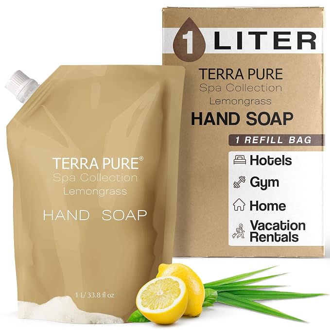 Terra Pure Spa Collection 1 Liter Hand Wash Refill Bag by 1-Shoppe