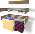 Step Up Laundry Drying Rack, Wall Mounted, Retractable Clothes Drying Rack by StepUpDryingRacks