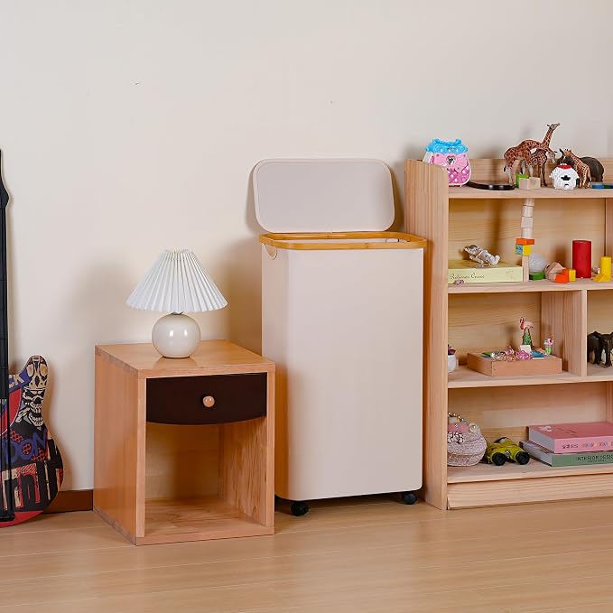 Slim Laundry Basket with Wheels, Narrow Hampers - Image 5
