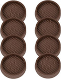 2X2 Round Rubber Caster Cups, Non Slip Furniture Pads, Anti-Slip Gripper by VOCOMO