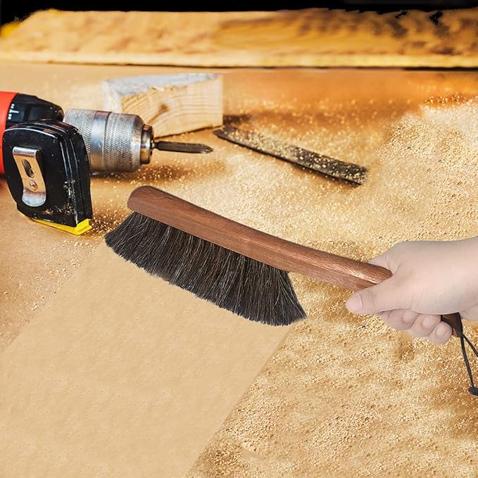 Counter Brush for Drafting, Woodworking, Outdoor Furniture Cleaning, Horsehair - Image 4