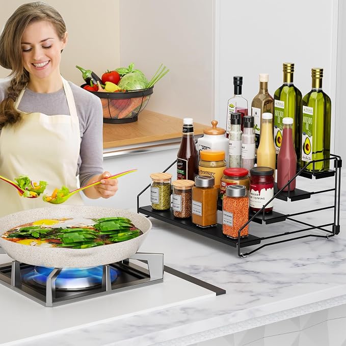 RCHYFEED Spice Rack Organizer for Cabinet Pantry, 4 Tier Spice Rack Countertop - Image 8