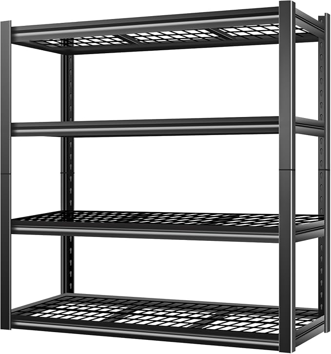 BILT HARD 46" W x 24" D x 72" H Heavy Duty Garage Shelving, 4-Tier Industrial by BILTHARD