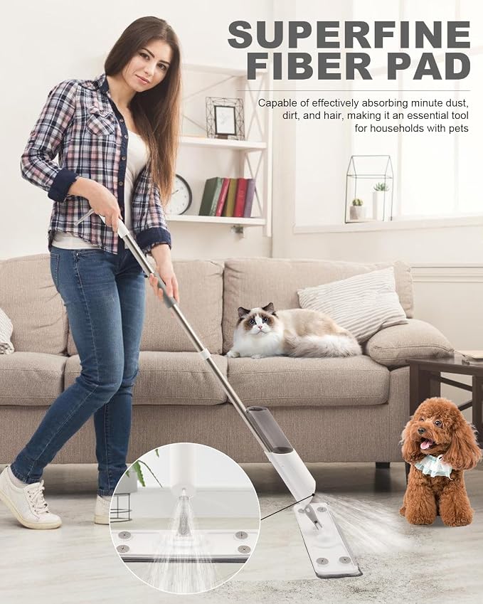Spray Mop for Floor Cleaning Refillable Bottle - Image 7