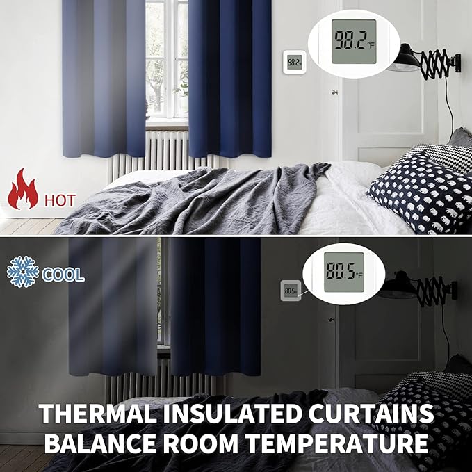 BGment Small Blackout Curtains 30 Inches Length 2 Panels - Image 4