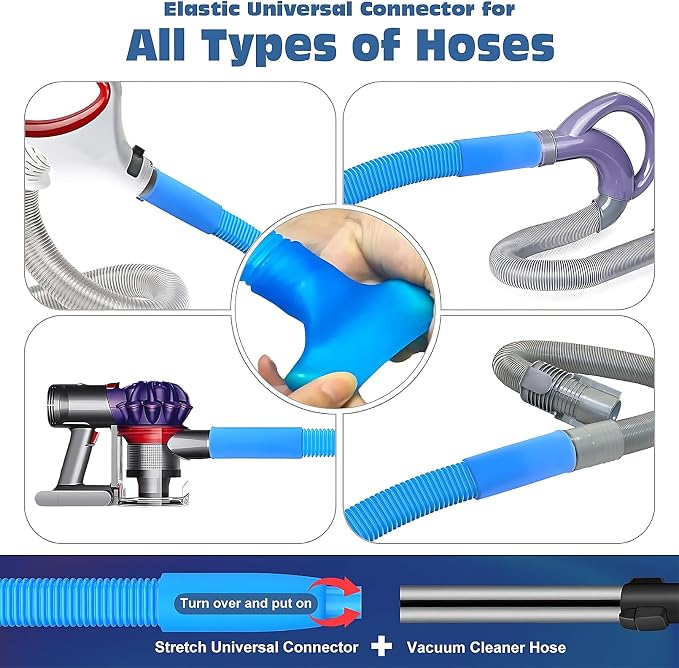 Upgraded Dryer Vent Cleaner Kit: Universal Vacuum Hose Attachment - Image 3