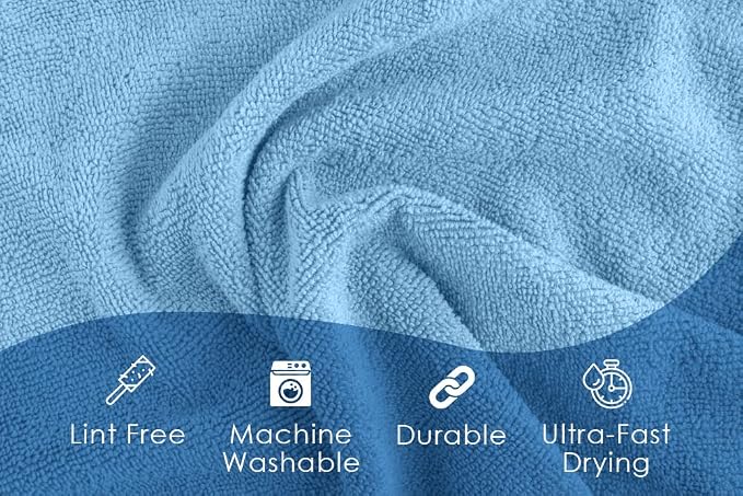 Avalon Towels Microfiber Cleaning Cloths Size 16" x 16", Highly Absorbent - Image 7
