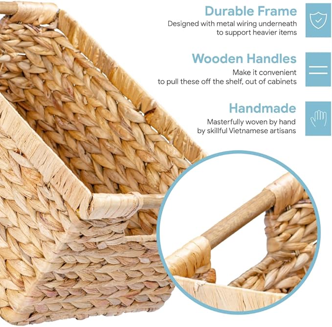 Large Wicker Basket Rectangular - Image 3