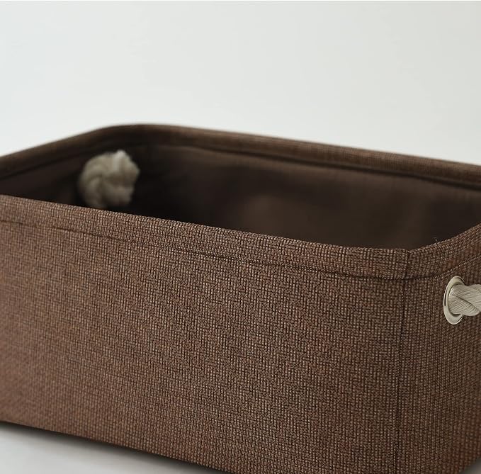 TheWarmHome Small Fabric Canvas Storage Bin - Image 7
