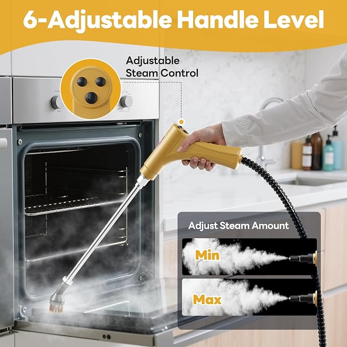 Handheld Steam Cleaner, 10s Fast Handheld Heating Steamer - Image 4