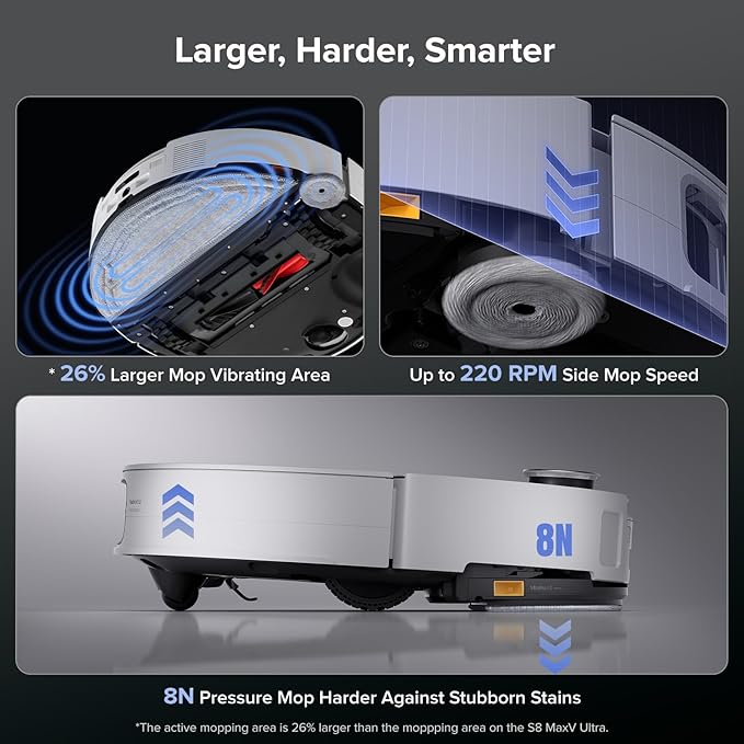 roborock Saros 10 Robot Vacuum and Mop, 000Pa Suction, AI Obstacle Avoidance - Image 5