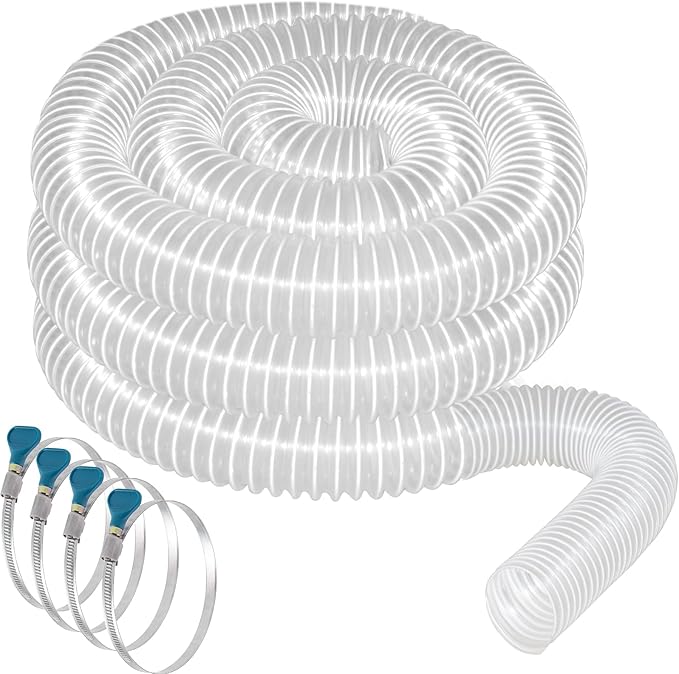Qucship PVC Dust Collection Hose 2 1/2" x 20' by Qucship