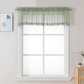 Chyhomenyc Sheer Sage Green Valances by Chyhomenyc