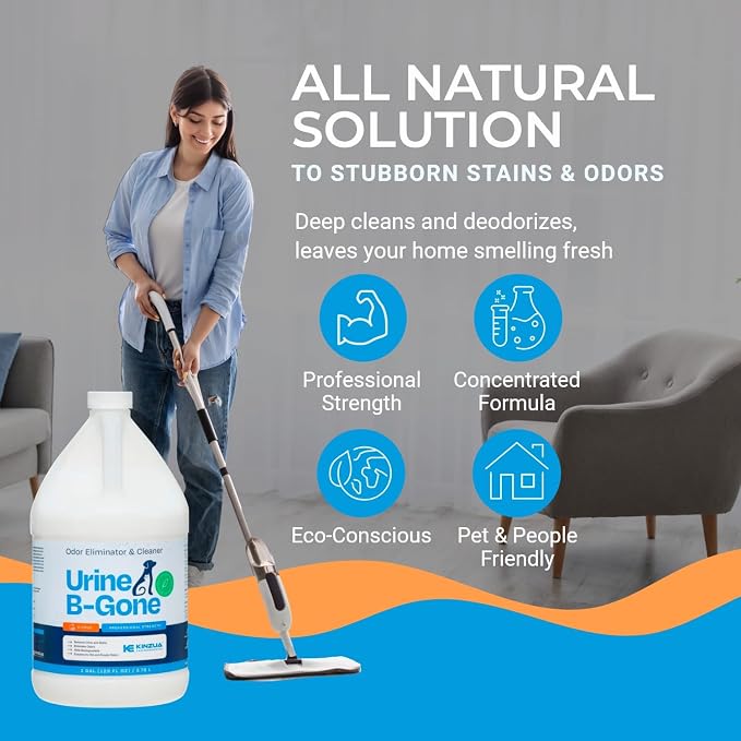 KINZUA ENVIRONMENTAL Urine B-Gone, Professional Enzyme Odor Eliminator & Pet - Image 4