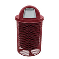 COATEDOUTDOORFURNITURE RDT-BUR Heavy Duty 32 Gallon Round Trash Receptacle by CoatedOutdoorFurniture