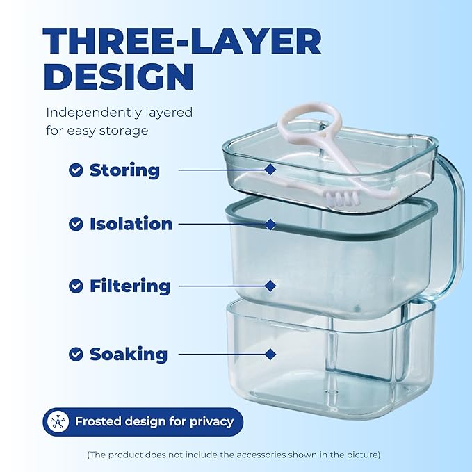 Retainer Case Denture Bath Case, Retainer Cleaner Case - Image 5