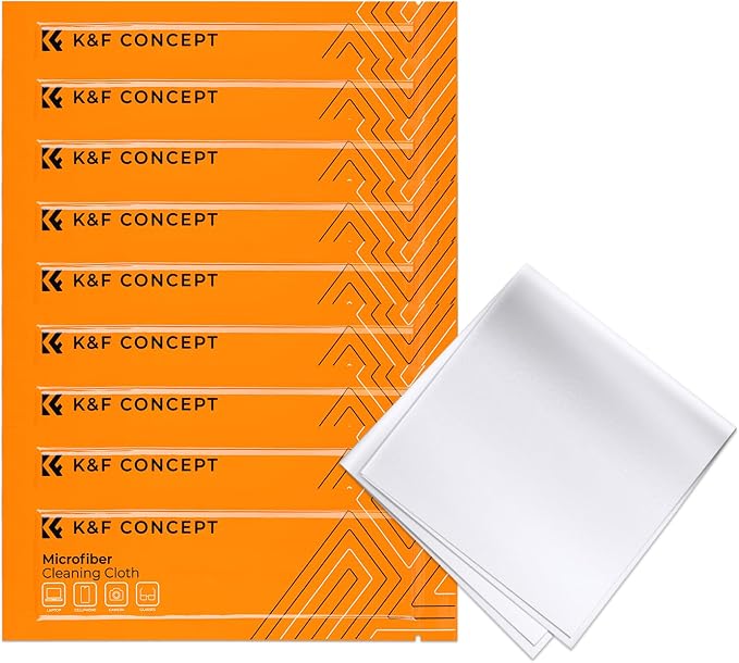 K&F CONCEPT 10 Pack Microfiber Cleaning Cloths，Washable Reusable 6x6in Vacuum - Image 2