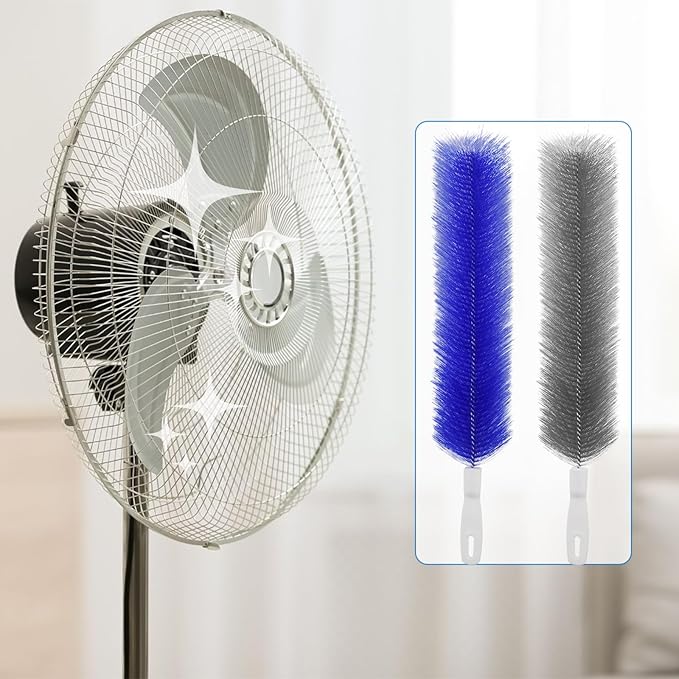 4 Pcs Cobweb Duster, Bendable Fan Cleaner Brushes Set Reusable, Plastic - Image 7