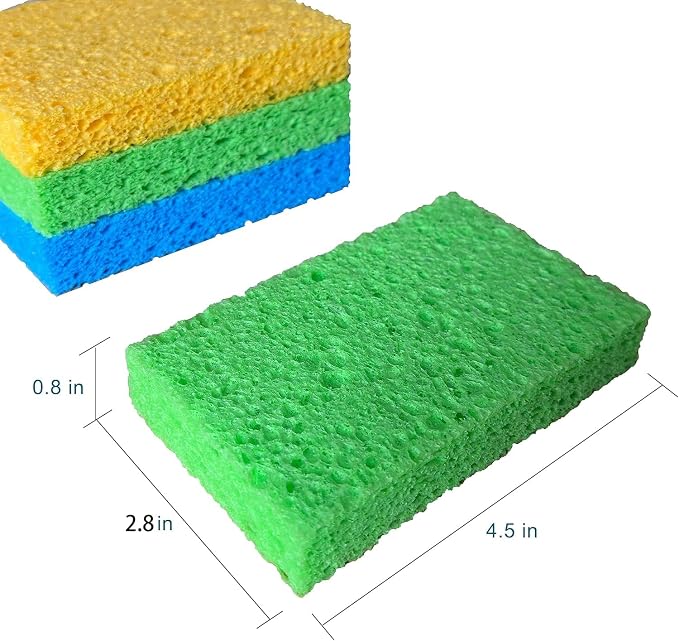 36 Pk Pop-Up Compressed Cellulose Sponges, Heavy Duty Scrub Kitchen Sponge - Image 2