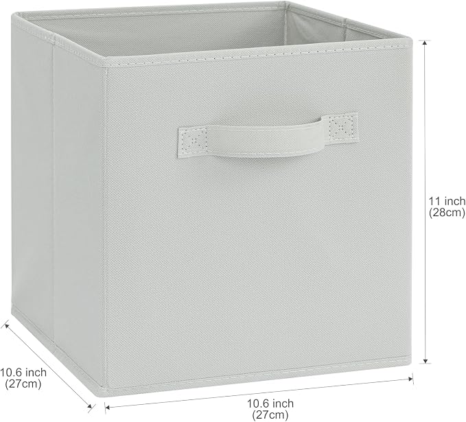 Stero Fabric Storage Bins 6 Pack Fun Colored Durable Storage Cubes - Image 2