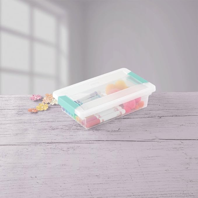Sterilite 18-Pack Clip Box, Stackable Clear Plastic Bins - Image 8