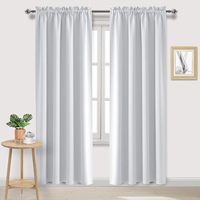 DWCN Blackout Curtains Room Darkening Thermal Insulated Bedroom Curtains Window by DWCN