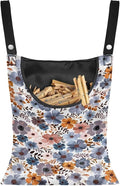 Blue Flowers Clothespin Organizer Bag Hanging Laundry Bag Portable Clothespin by CREAMIC