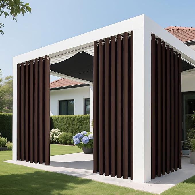 Joydeco Blackout Patio Sliding Door Curtains 90 Inches Long, Grommet Privacy - Image 4