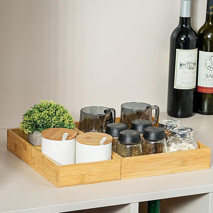 Fabsome Drawer Organizer, Small Wooden Container Tray - Image 8