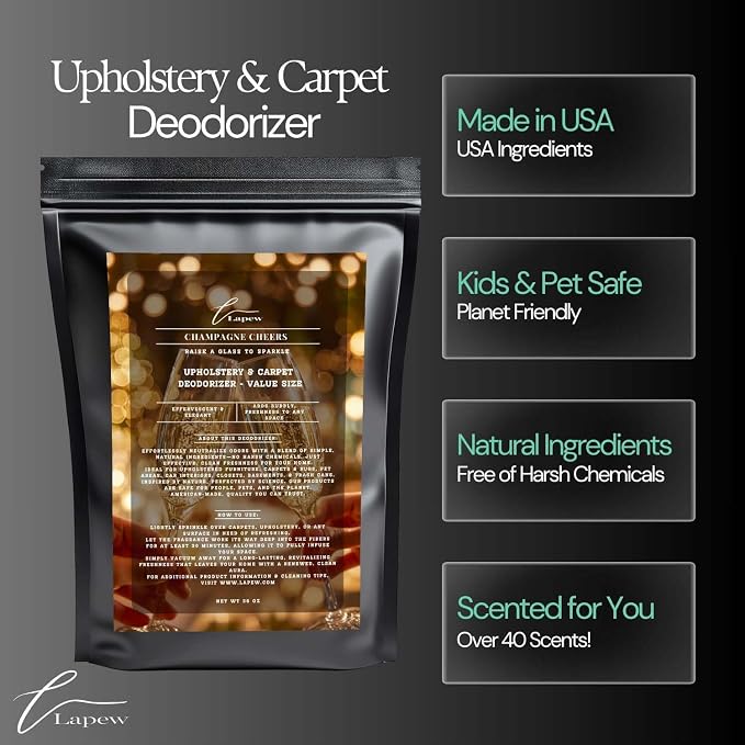 Champagne Cheers Carpet Freshener Powder Refill 36 oz | Powerful Odor Eliminator - Image 5