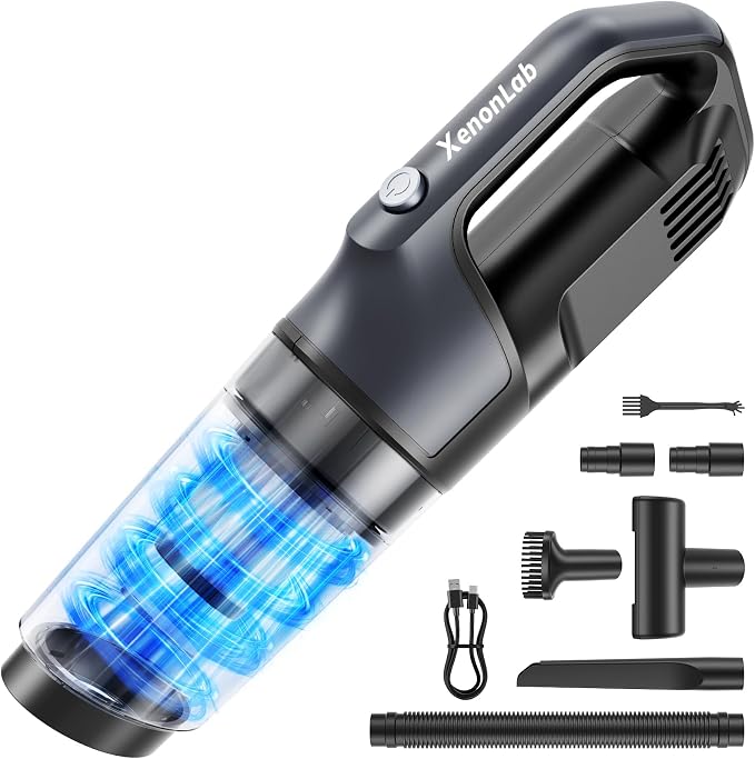 Handheld Vacuum Cordless 1.1 Pounds Car Vac 10000PA Hand Held Vacuums 4-in-1 by Unknown