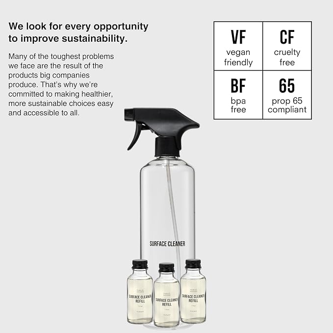 Public Goods Multi Surface Cleaner Refill & Glass Spray Bottle | All Purpose - Image 2