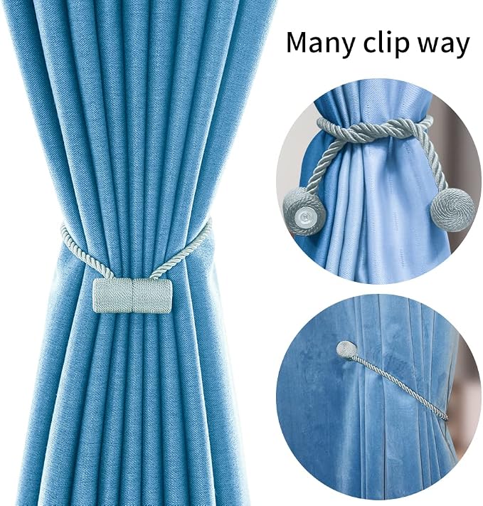 18 Inch Strong Magnetic Curtain Tiebacks, Curtain Holdbacks Modern Upgrade - Image 4