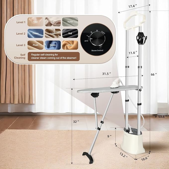Standing Garment Steamer 1500W Professional Steamer - Image 6