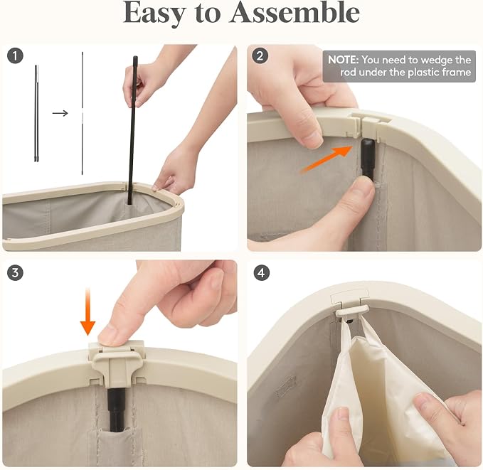 Lifewit 75L Slim Laundry Basket - Image 4
