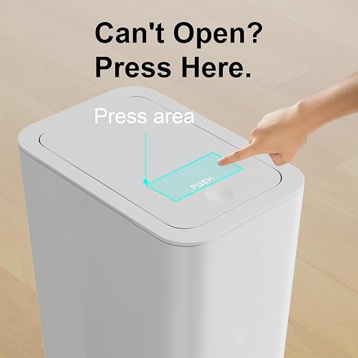 N. NETDOT 3 Pack 10 Liter / 2.6 Gallon Bathroom Trash Can, Small Trash Can - Image 4
