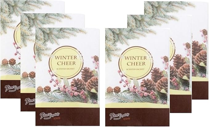 Floral Simplicity Winter Cheer Scented Sachets Pack of 6, Fall & Winter by FloralSimplicity