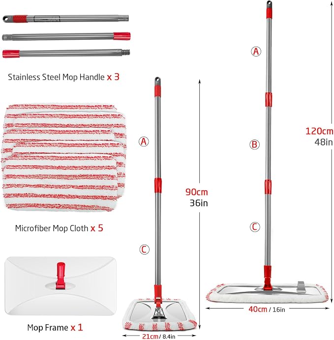Masthome Extra Large Microfiber Mop - Image 2
