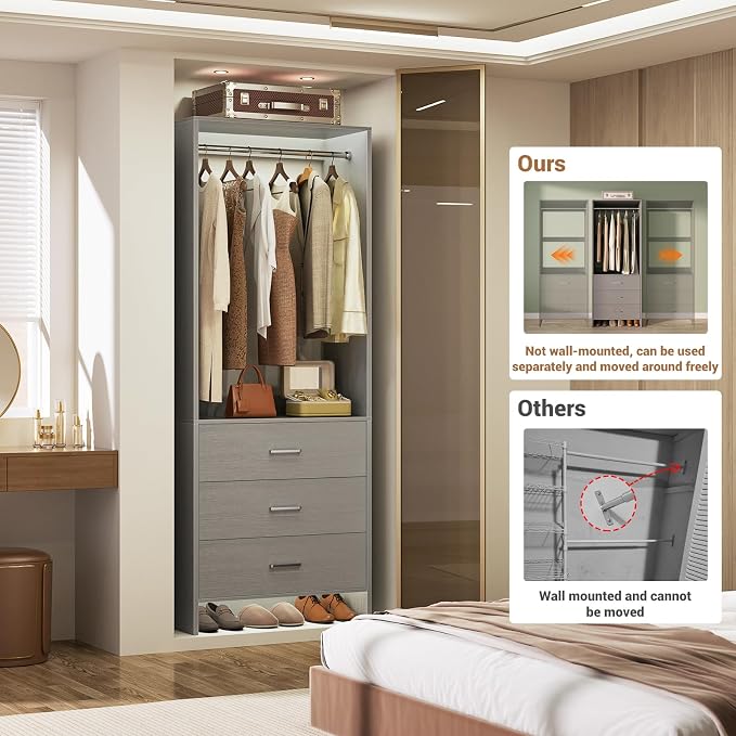 Aheaplus 2FT Closet System - Image 2