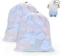 OTraki 16 x20 Inch Small Laundry Bags 2PCS Fine Mesh Washing Bag Drawstring by OTraki