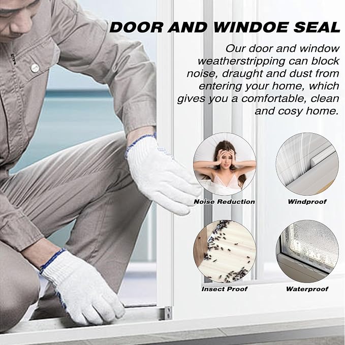 196" Wedge Weather Stripping Door Seal Strip - Image 7