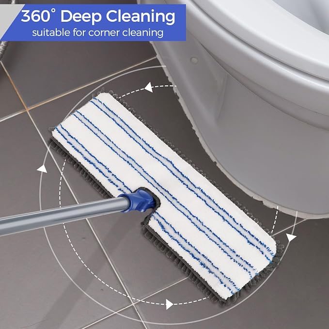 MASTERTOP Microfiber Dust Mop, Double-Sided Flat Mops - Image 4