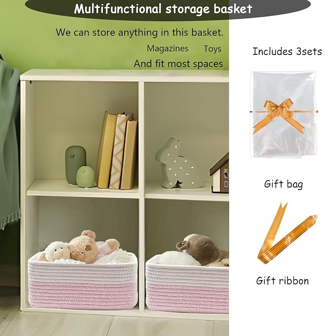 COMFY-HOMI 13" x 8.5" x 5.1" Storage Baskets - Image 3