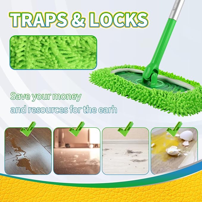 6Pcs Reusable Microfiber Mop Pads Compatible - Image 4