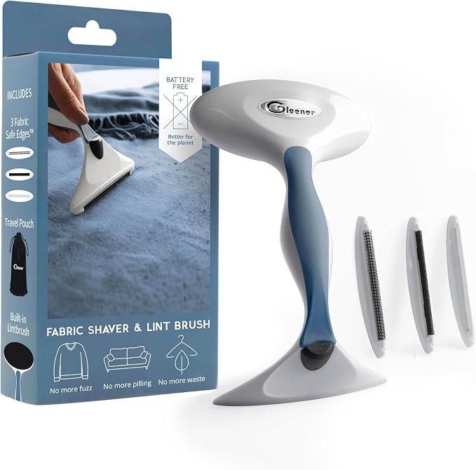 GLEENER Battery-Free Fabric Shaver & Lint Brush | Ultimate Fuzz Remover Sweater by Gleener