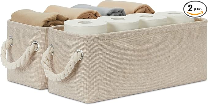 Temary Small Fabric Storage Baskets by TEMARY